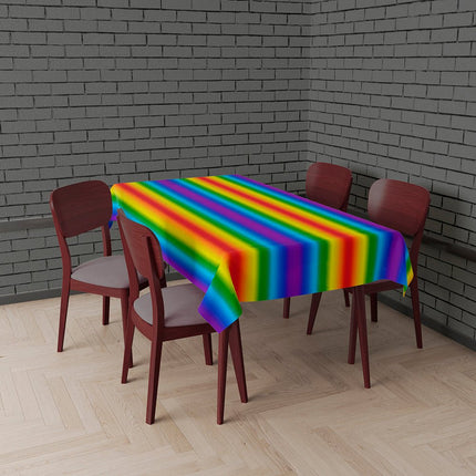 Gekleurde Tafelkleed Metallic 2,74m van Fiestas Guirca koop je bij Partywinkel