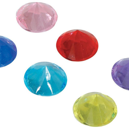 Gekleurde Uitdeelcadeautjes Edelstenen 1,5cm 50st - Partywinkel - 8434077272374