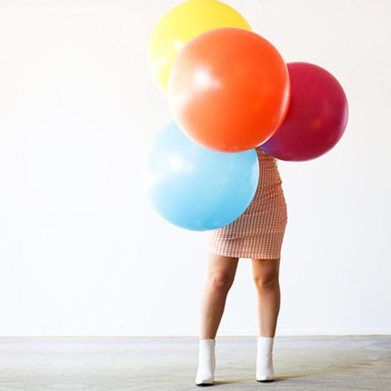 Gele Ballon Metallic Zesty Yellow 80cm van Folat koop je bij Partywinkel