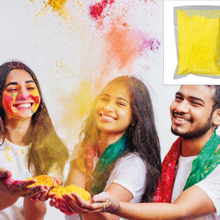Gele Holi Poeder 200gr - Partywinkel - 8434077140307