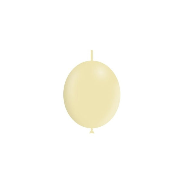 Gele Knoopballonnen 15cm 100st van Balloonia koop je bij Partywinkel