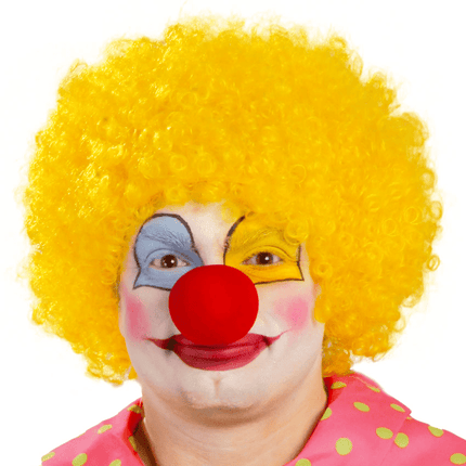 Gele Pruik Krullen van Fiestas Guirca koop je bij Partywinkel