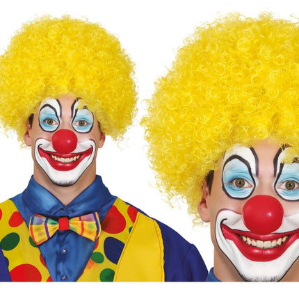 Gele Pruik Krullen van Fiestas Guirca koop je bij Partywinkel