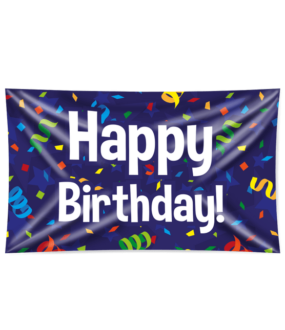 Gevelvlag Happy Birthday 1,5m van Paper Dreams koop je bij Partywinkel