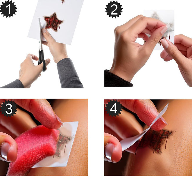 Gezicht Stickers Clown 30x14 cm van Fiestas Guirca koop je bij Partywinkel