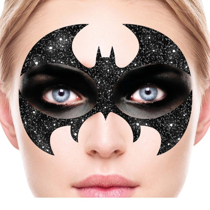 Gezicht Stickers Vleermuis Glitter 20cm van Fiestas Guirca koop je bij Partywinkel