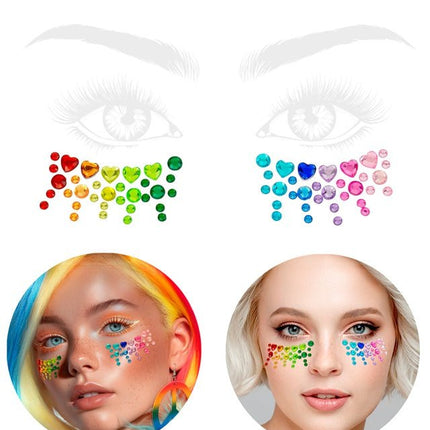 Gezichtsdecoratie Regenboog van Widmann koop je bij Partywinkel