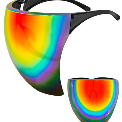 Gezichtsscherm Spiegellens Regenboog van Widmann koop je bij Partywinkel