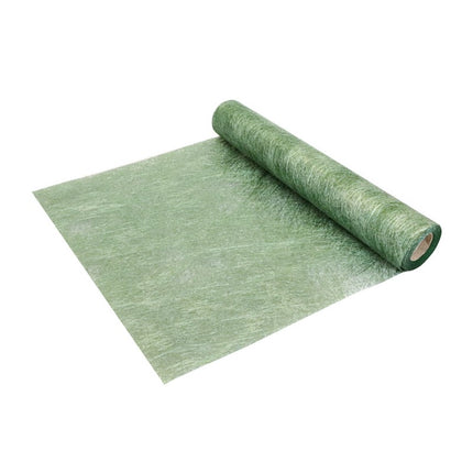 Zielony błyszczący bieżnik na stół 10m