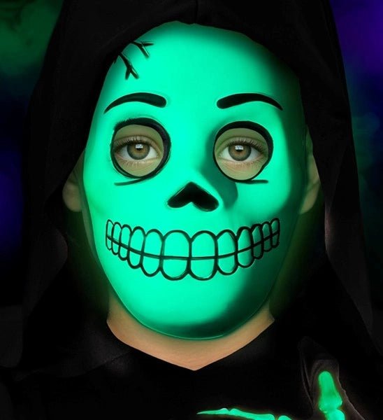 Glow in the Dark Schedelmasker van Widmann koop je bij Partywinkel