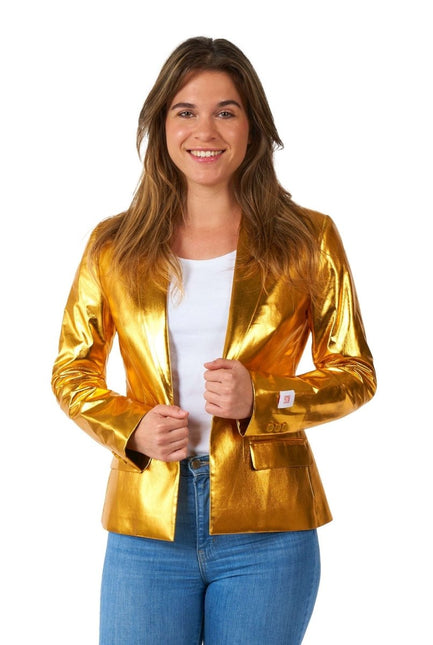 Goud Blazer Dames OppoSuits van OppoSuits koop je bij Partywinkel