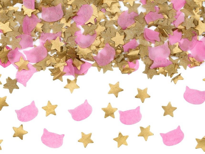 Goud Roze Confetti Kanon 20cm van Partydeco koop je bij Partywinkel