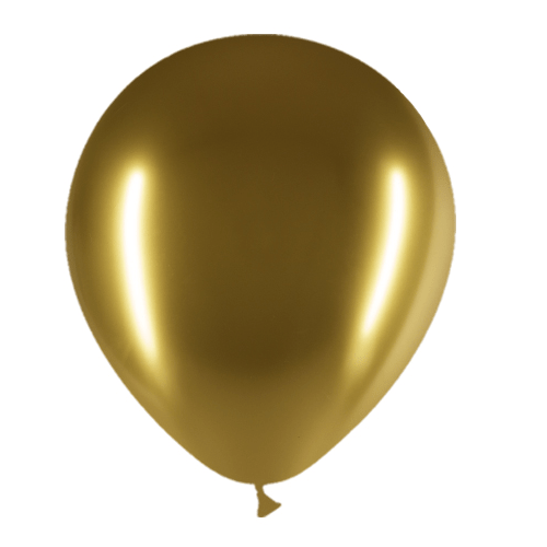 Gouden Ballonnen Chroom 30cm 50st van Balloonia koop je bij Partywinkel