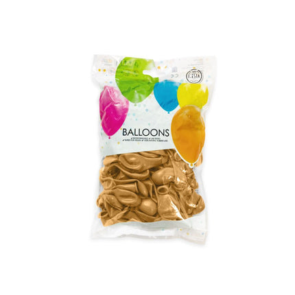 Gouden Ballonnen Metallic 13cm 100st van WeFiesta koop je bij Partywinkel