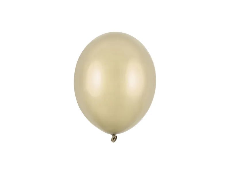 Gouden Ballonnen Metallic Cold Gold 12cm 100st van Partydeco koop je bij Partywinkel