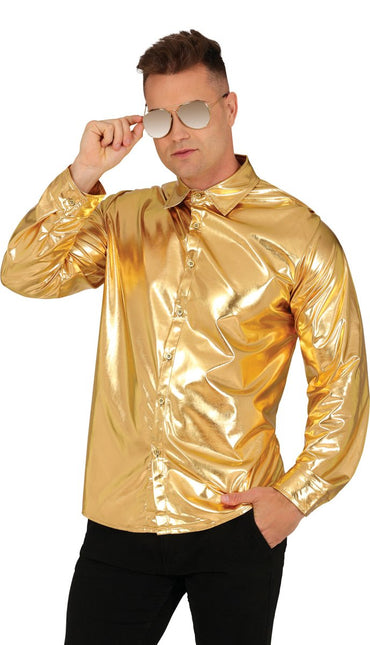 Gouden Blouse Heren - Partywinkel - 8434077271841