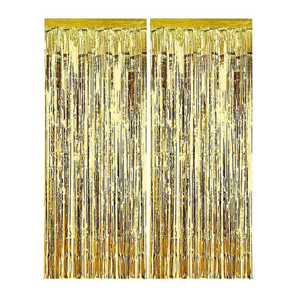 Gouden Deurgordijn Metallic 1X2 Meter van Procos koop je bij Partywinkel