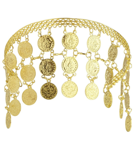 Gouden Hoofdband Muntjes van Widmann koop je bij Partywinkel