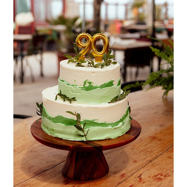 Gouden Kaars 9 Jaar 8cm van Boland koop je bij Partywinkel