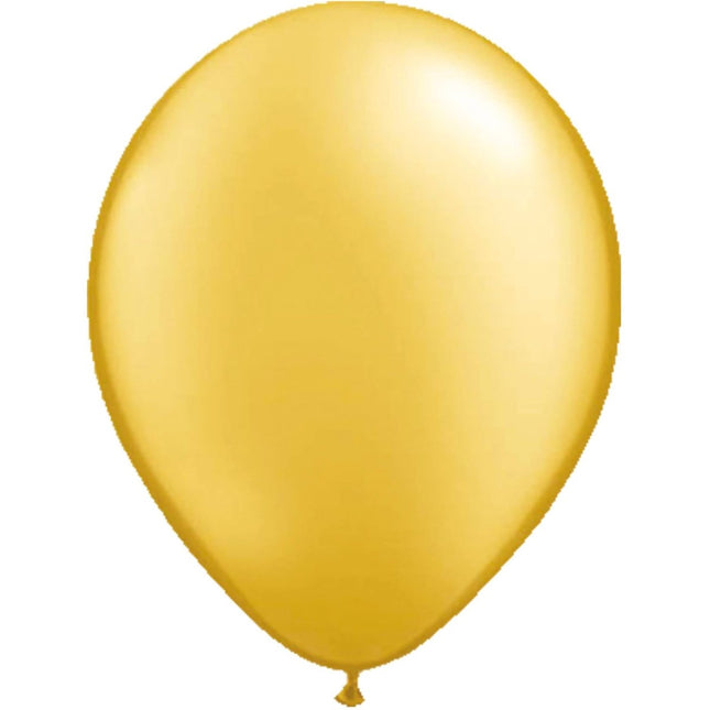 Gouden metallic ballonnen 13cm - 20 stuks van Folat koop je bij Partywinkel