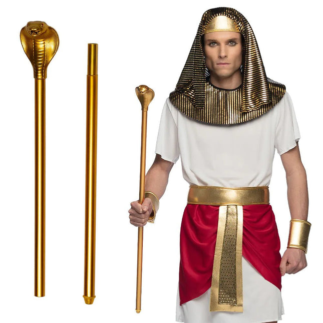 Gouden Scepter Slang 90cm - Partywinkel - 8712026007957