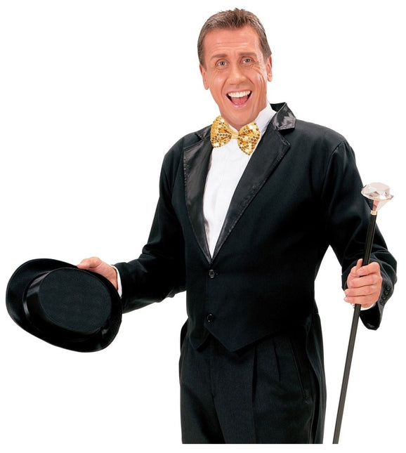 Gouden Strik Pailletten Met Licht van Widmann koop je bij Partywinkel