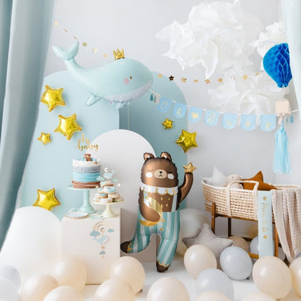 Gouden Taarttopper Oh Baby 25cm van Partydeco koop je bij Partywinkel