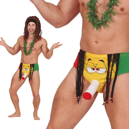 Grappige Onderbroek Rasta - Partywinkel - 8434077182925
