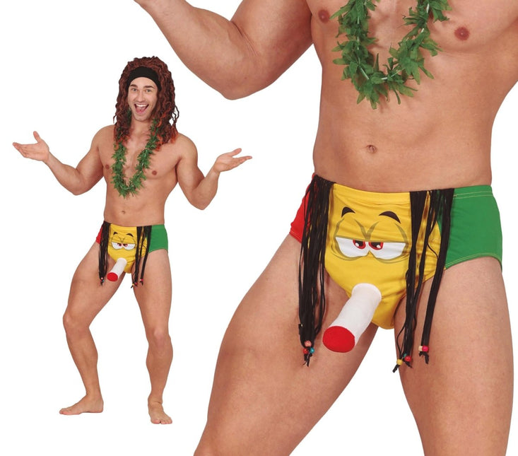 Grappige Onderbroek Rasta - Partywinkel - 8434077182925
