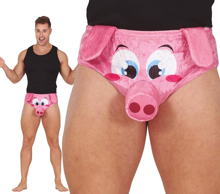 Grappige Onderbroek Varken - Partywinkel - 8434077182963