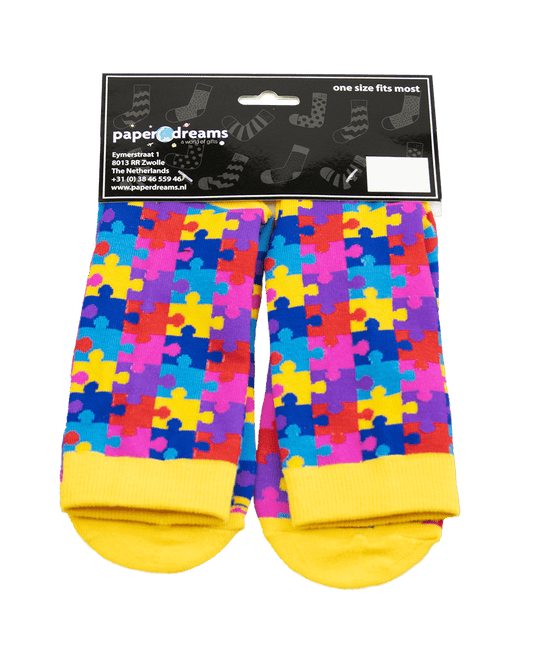 Grappige Sokken Yes! No! 1 paar van Paper Dreams koop je bij Partywinkel