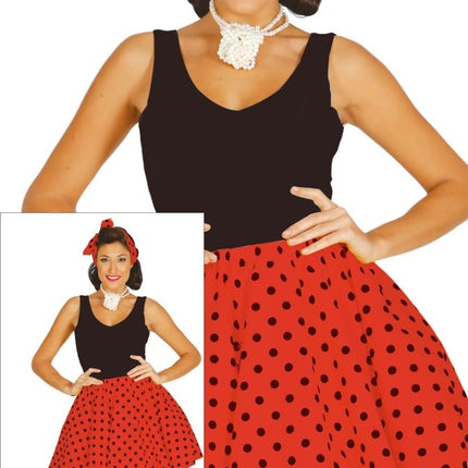 Grease Kostuum Dames Rood van Fiestas Guirca koop je bij Partywinkel