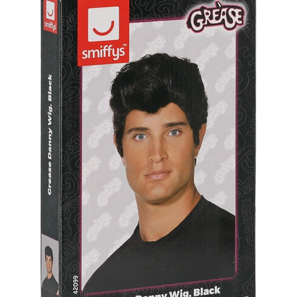 Grease Pruik Zwart Danny van Smiffys koop je bij Partywinkel