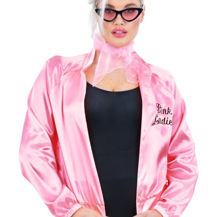 Grease Verkleedset Roze Pink Ladies 4 delig van Smiffys koop je bij Partywinkel