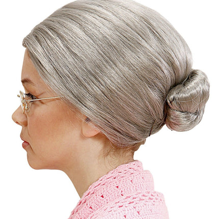 Grijze Pruik Oma Kind van Widmann koop je bij Partywinkel