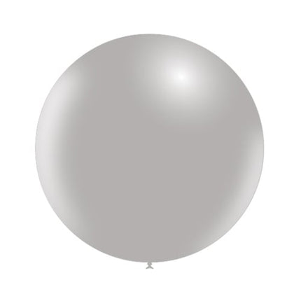 Grijze Reuze Ballon 60cm van Balloonia koop je bij Partywinkel