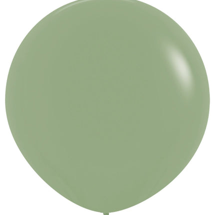Groene Ballonnen Eucalyptus 91cm 10st van Sempertex koop je bij Partywinkel