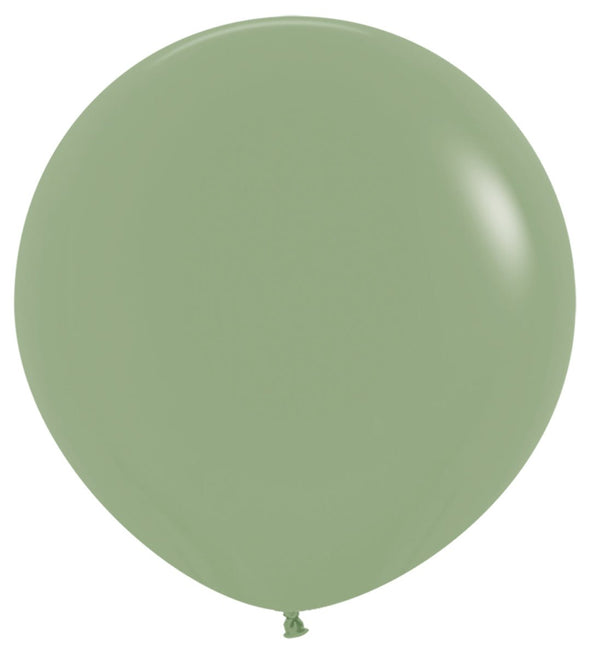 Groene Ballonnen Eucalyptus 91cm 10st van Sempertex koop je bij Partywinkel