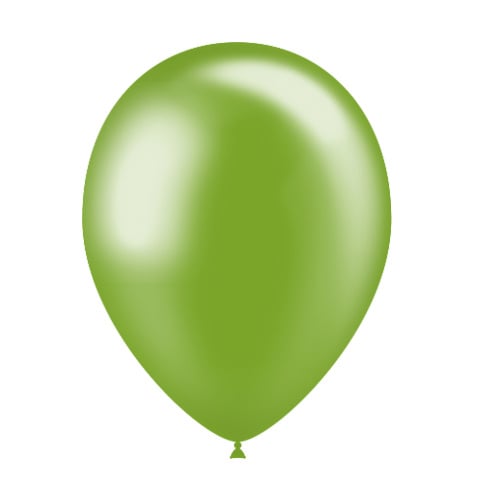 Groene Ballonnen Metallic 25cm 50st - Partywinkel - 8436540863836