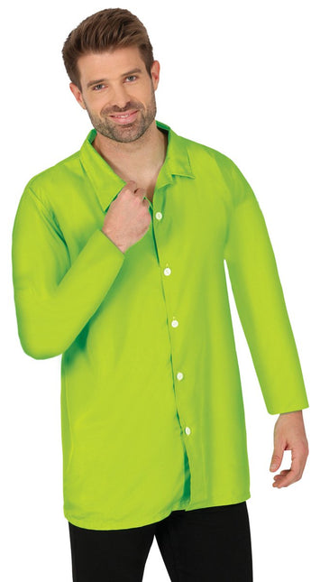 Groene Blouse Heren - Partywinkel - 8434077270486
