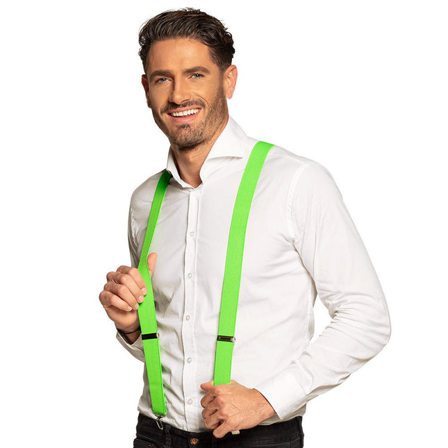 Groene Bretels Neon - Partywinkel - 8712026006004