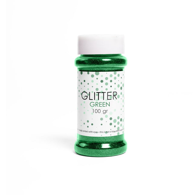 Groene Glitters 100gr van WeFiesta koop je bij Partywinkel