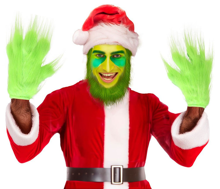 Groene Handschoenen Monster 2st - Partywinkel - 8434077272428