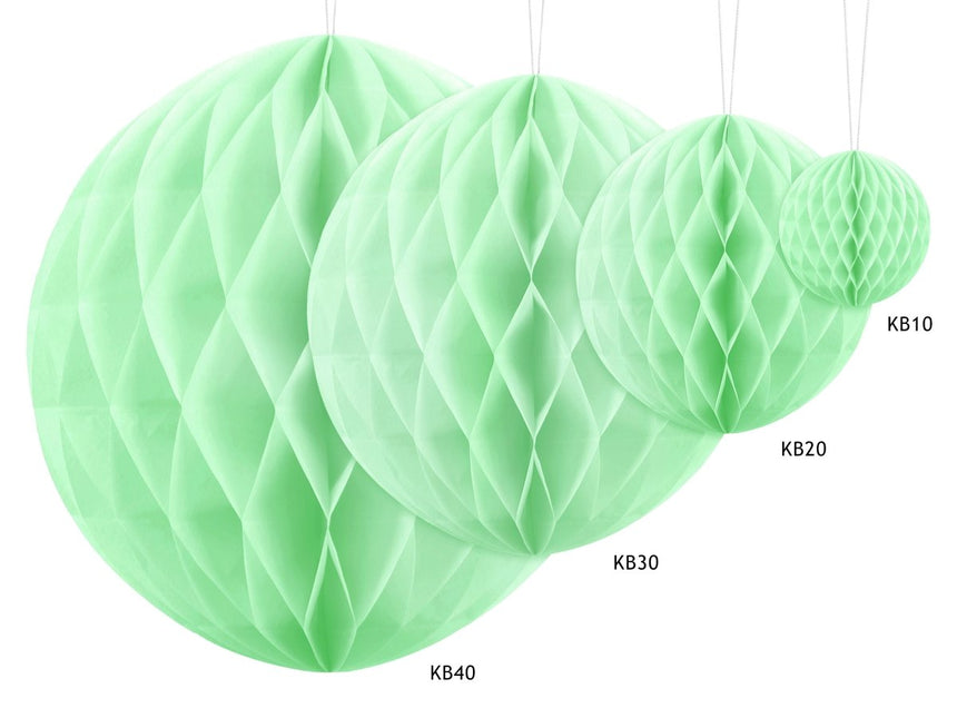 Groene Honeycomb 40cm van Partydeco koop je bij Partywinkel