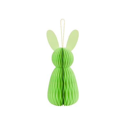 Groene Honeycomb Konijn 30cm van Partydeco koop je bij Partywinkel