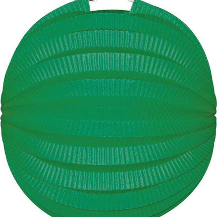 Groene Lampion Bol 23cm - Partywinkel - 8711319300065
