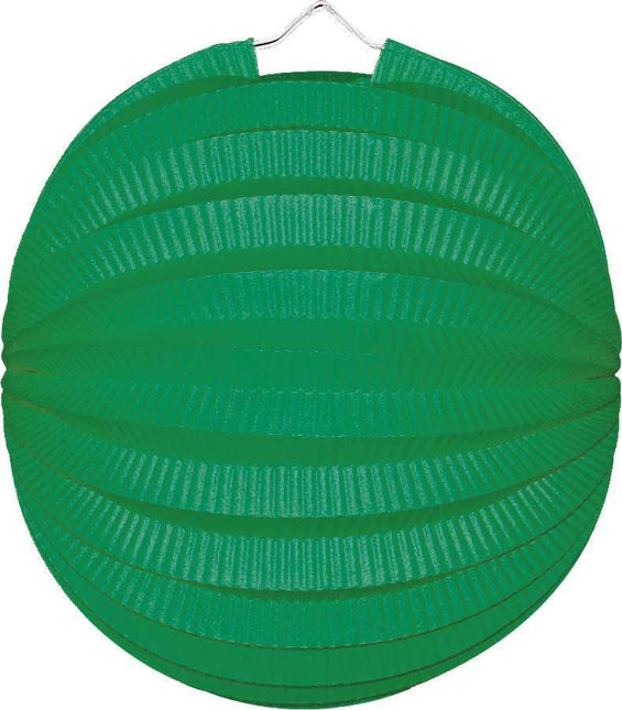 Groene Lampion Bol 23cm - Partywinkel - 8711319300065