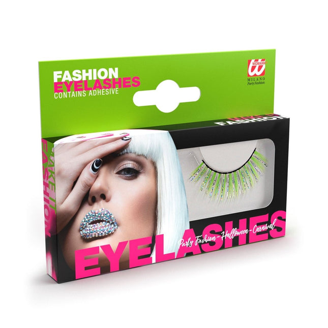 Groene Nep Wimpers van Widmann koop je bij Partywinkel