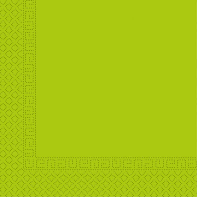 Groene Servetten 33cm 20st van Procos koop je bij Partywinkel