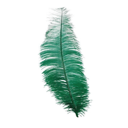 Groene Struisvogelveren 30cm 12st van Fiestas Guirca koop je bij Partywinkel